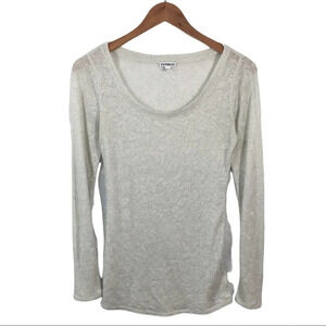 WS861 Express Designer Scoop Neck Blouse Top M